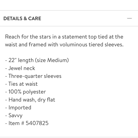 JOA Ruffle Sleeve Top - Picture 2 of 3